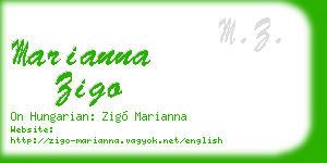 marianna zigo business card