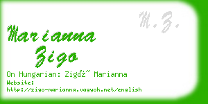 marianna zigo business card